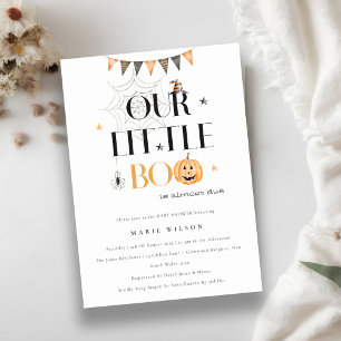 Invitación de Baby Shower a la calabaza de Hallowe