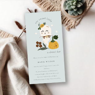 Invitación de Baby Shower a la calabaza de Hallowe