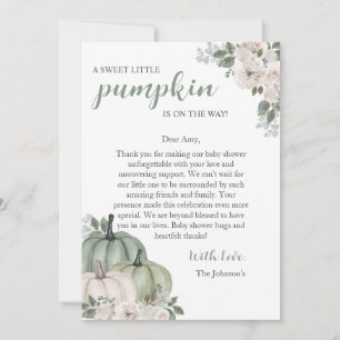 Invitación de Baby Shower a la calabaza dulce