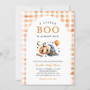 Invitación de Baby Shower a la calabaza Halloween