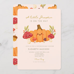 Invitación de Baby Shower a la champiñón de la cal