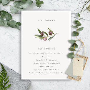 Invitación de Baby Shower a la filiación mínima de