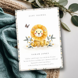 Invitación de Baby Shower a la Foliage de León de
