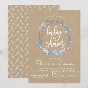Invitación de Baby Shower a la guerra de flores de