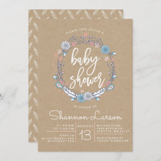 Invitación de Baby Shower a la guerra de flores de