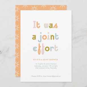 Invitación de Baby Shower a la iniciativa conjunta