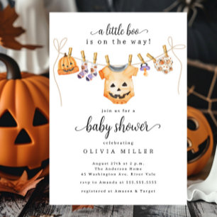 Invitación de Baby Shower a la línea de ropa de Ha