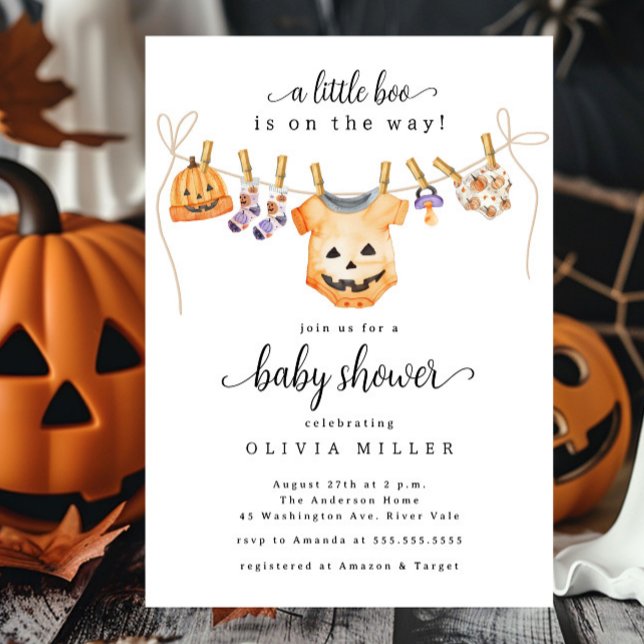 Invitación de Baby Shower a la línea de ropa de Ha (Subido por el creador)