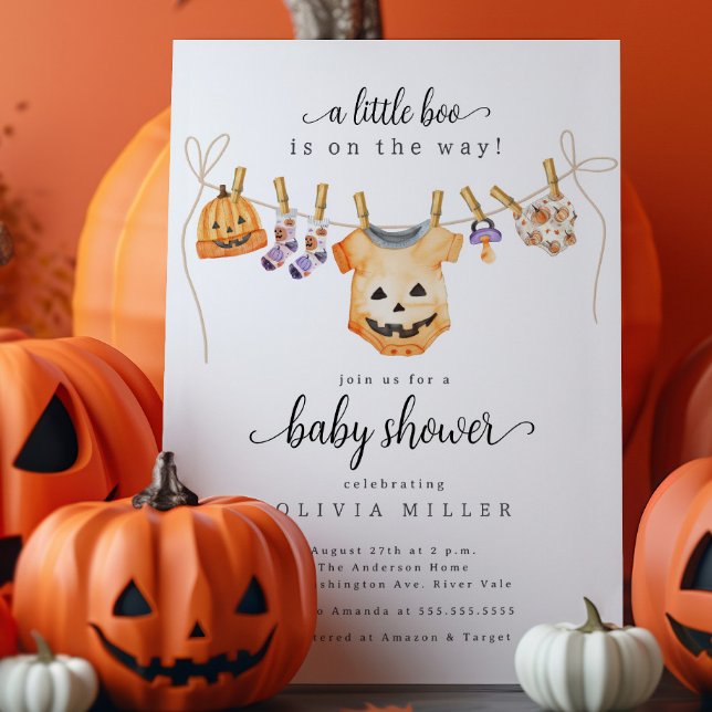Invitación de Baby Shower a la línea de ropa de Ha (Subido por el creador)