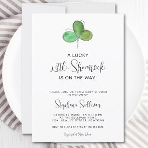 Invitación de Baby Shower a la pequeña y afortunad