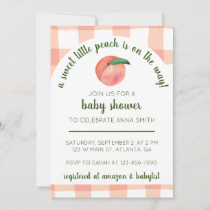 Invitación de Baby Shower a la pequeña y dulce mel