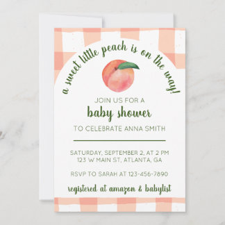 Invitación de Baby Shower a la pequeña y dulce mel