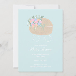 Invitación de Baby Shower a la portadora de bebé a
