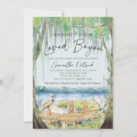 Invitación de Baby Shower a la Swamp de Barba Amad