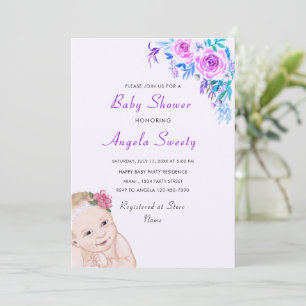 Invitación de Baby Shower a la tormenta de diversi