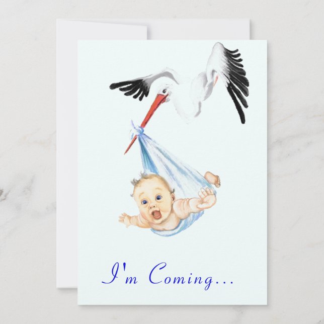 Invitación de Baby Shower a la tormenta de diversi (Reverso)
