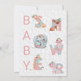*~* Invitación de Baby Shower a las letras de anim