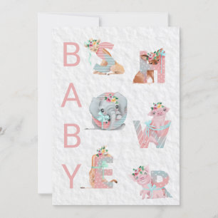 *~* Invitación de Baby Shower a las letras de anim