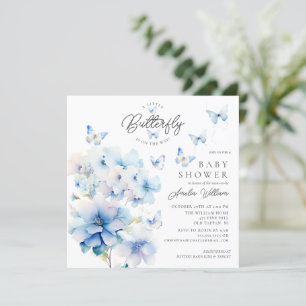 Invitación de Baby Shower a las mariposas capricho