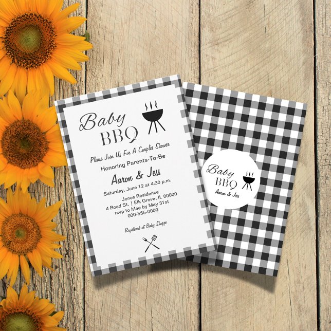 Invitación de Baby Shower a las parejas de barbaco (Subido por el creador)