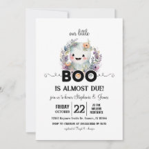 Invitación de Baby Shower a Little Boo de Hallowee