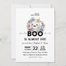 Invitación de Baby Shower a Little Boo de Hallowee