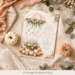 Invitación de Baby Shower A Little Pumpkin