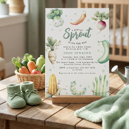 Invitación de baby shower A Little Sprout Baby
