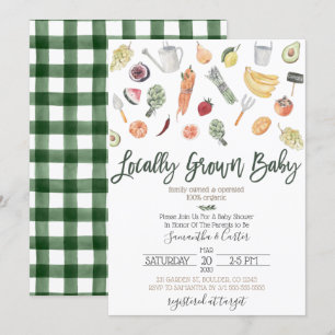 Invitación de Baby Shower a los agricultores