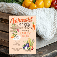 Invitación de Baby Shower a los agricultores