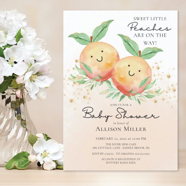Invitación de Baby Shower a los gemelos pequeños y (Subido por el creador)