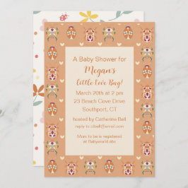 Invitación de Baby Shower a Love Bug