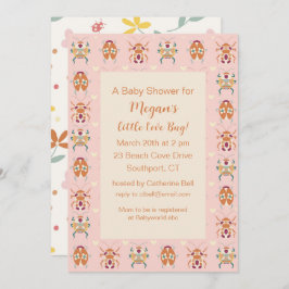 Invitación de Baby Shower a Love Bug