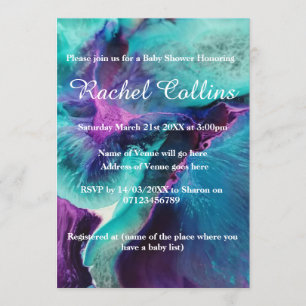 Invitación de Baby Shower a Mermaid Splash Resumen