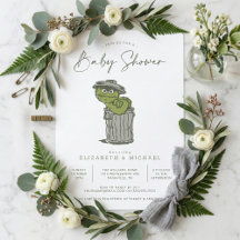 Invitación de Baby Shower a Oscar Vintage