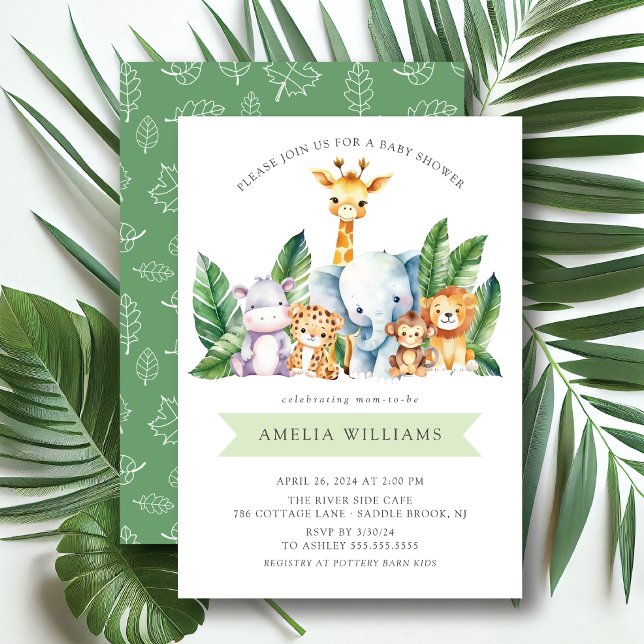Invitación de Baby Shower a Safari Adventure (Subido por el creador)