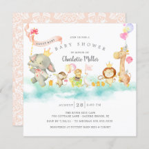 Invitación de Baby Shower a Sweet Parade