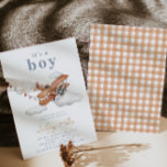 Invitación de Baby Shower a un avión vintage | Niñ<br><div class="desc">Invitación de Baby Shower de Vintage Plane Listo para ser personalizado por usted!</div>