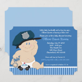 Invitación de Baby Shower a un oficial de policía 