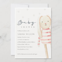 Invitación de Baby Shower a un par de juguetes bla