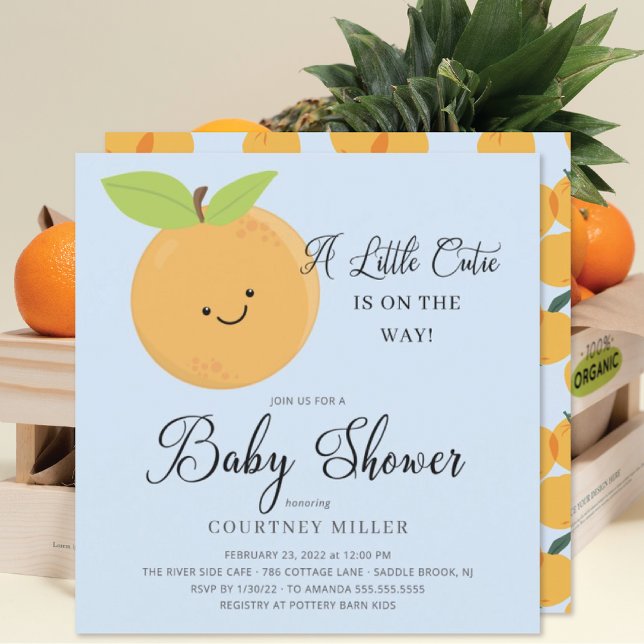 Invitación de Baby Shower a un pequeño chico corti (Subido por el creador)