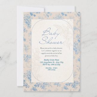Invitación de Baby Shower a Wildflower Boho