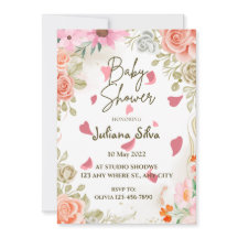Invitación de Baby Shower a Wildflower Boho