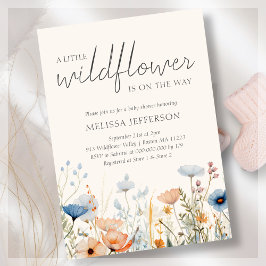 Invitación de Baby Shower a Wildflower Boho