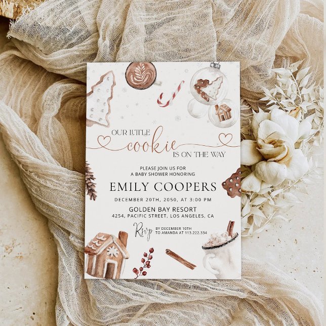 Invitación de Baby Shower acogedora para navidades (Subido por el creador)