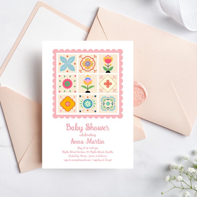 Invitación de baby shower acolchada (Subido por el creador)