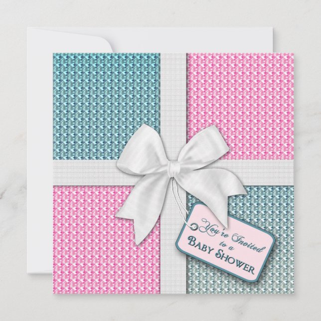 Invitación de Baby Shower - Ajuste de regalo (Anverso)