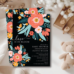 Invitación de Baby Shower al amor en pleno auge