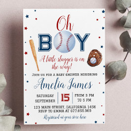 Invitación de Baby Shower al beisbol
