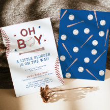 Invitación de Baby Shower al béisbol | Boy Baby Sh